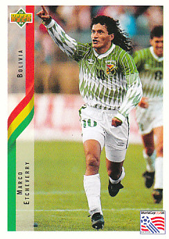 Marco Etcheverry Bolivia Upper Deck World Cup 1994 Eng/Ita #179